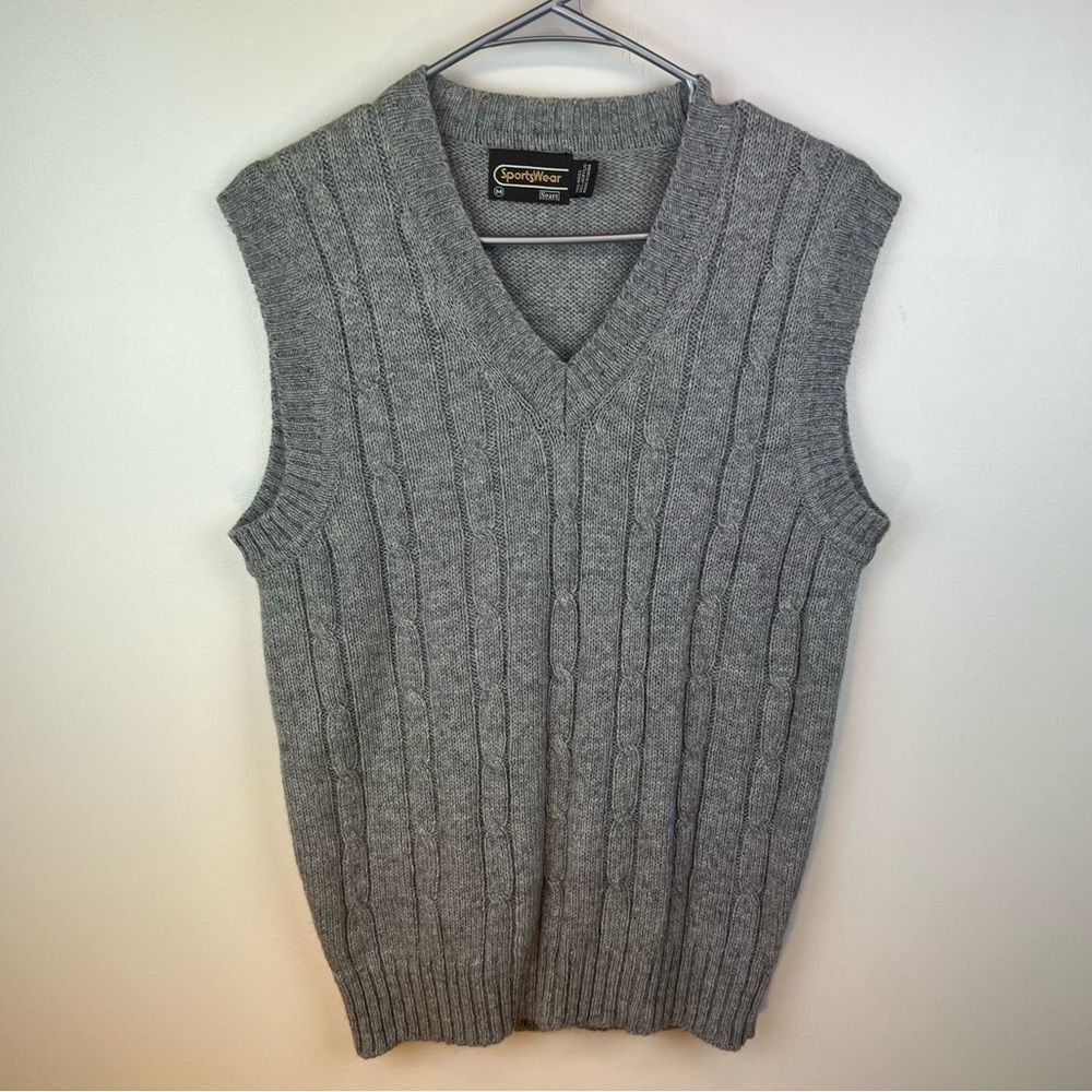 Sportswear Wool Vest V-neck 